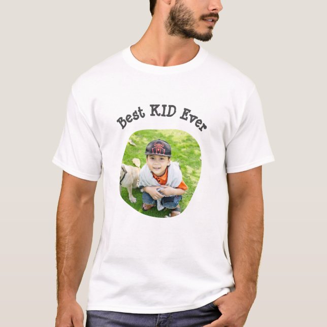 T-shirt Best KID Ever téléchargez votre photo de famille c (Devant)