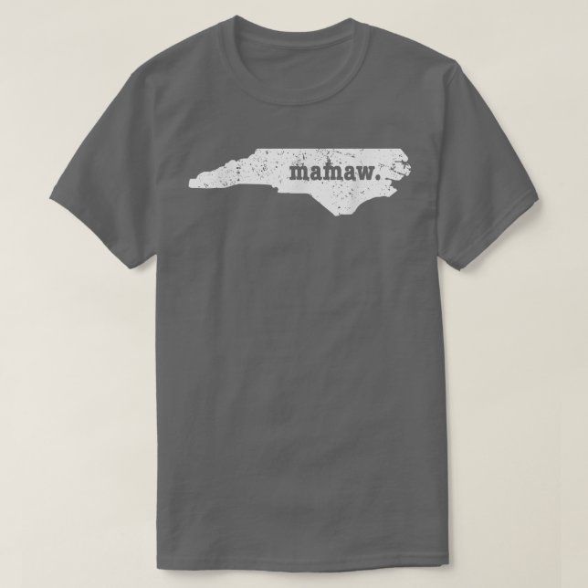 T-shirt Best Mamaw  North Carolina Personalized Grandmothe (Design devant)