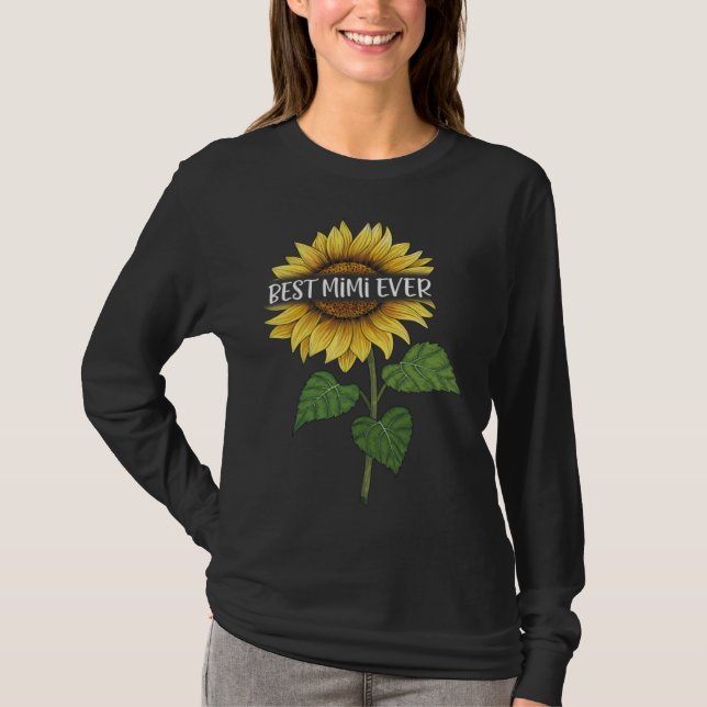 T-shirt Best MiMi Ever Sunflower (Devant)