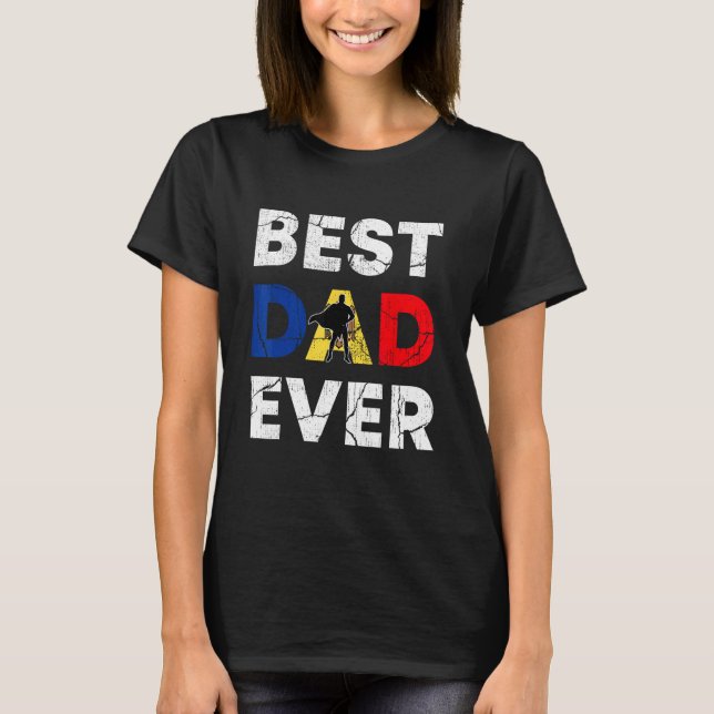 T-shirt Best Moldovan Dad Ever Moldova Daddy Father s Day (Devant)