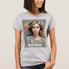 T-shirt Best Mom Pastel Sketch
