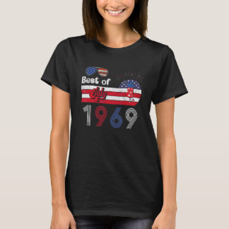 T-shirt Best of 1969 53th Birthday American Flag 4th July