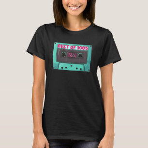 T-shirt Best Of 1985 Classic Cassette Tape Né En 1985