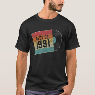 T-shirt Best Of 1991 30E Anniversaire Cadeaux Vinyl Tape V