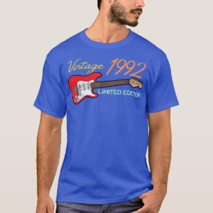 T-shirt Best of 1992 Anniversaire Guitare amants 30e Anniv