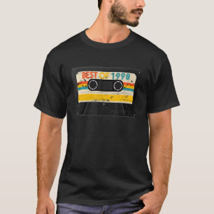 T-shirt Best Of 1998 25th Birthday Cassette Tape Vintage