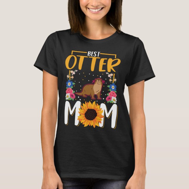 T-shirt Best Otter Mom Ever  1 (Devant)