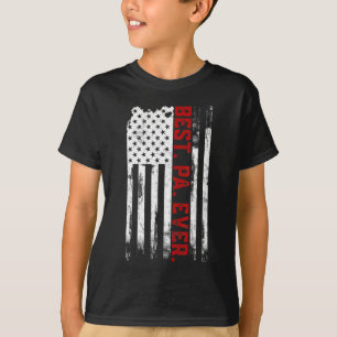 T-shirt Best Pa Ever American USA flag Père's Day don of