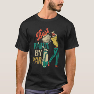 T-shirt Best Papa By Par Fête des pères Golf Grandpa