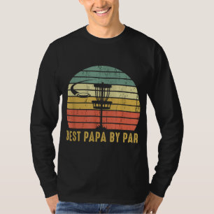 T-shirt Best Papa By Par Funny Disque Golf Cadeau Pour Pap