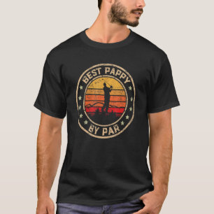 T-shirt Best Pappy By Par Fête des pères Golf Golf Golf 1
