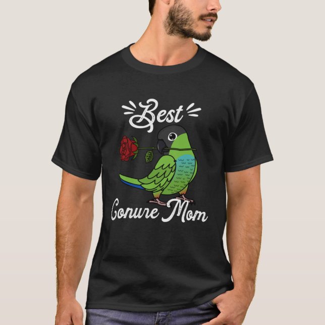 T-shirt Best Parrot Mom I Nanday Conure (Devant)