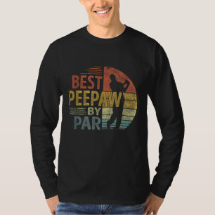 T-shirt Best Peepaw By Par Fête des pères Golf Cadeau Gran