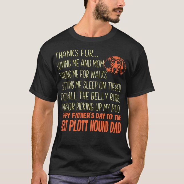 T-shirt Best Plott Hound Fête des pères cadeau (Devant)