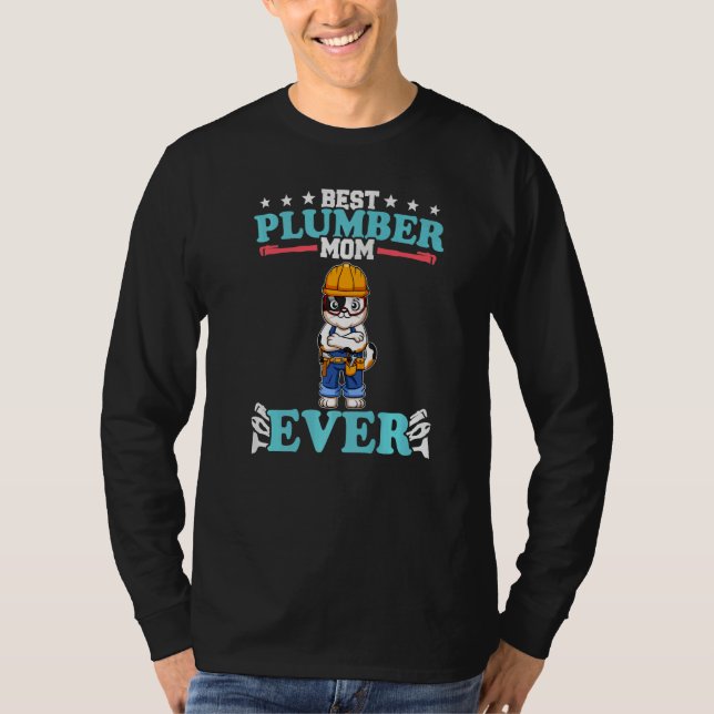 T-shirt Best Plumber Mom Ever Plumbing Technician Crafts P (Devant)