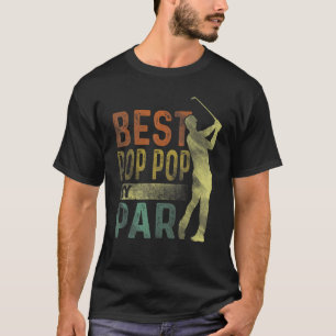 T-shirt Best Pop Pop By Par Golf Fête des pères Grand-père