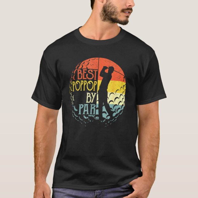 T-shirt Best Poppop By Par Golf  Sports Christmas (Devant)