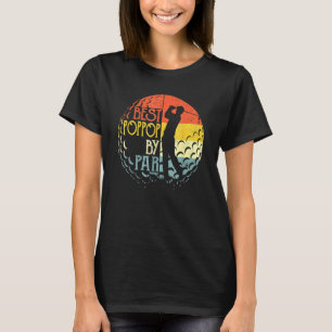 T-shirt Best Poppop By Par Golf Sports Noël 1