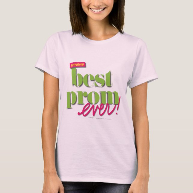 T-shirt Best Prom Ever - Vert (Devant)