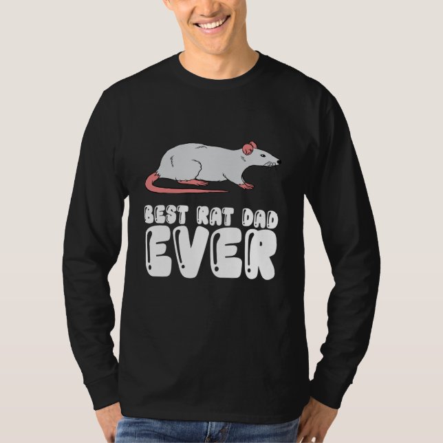 T-shirt Best Rat Dad Ever (Devant)