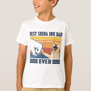 T-shirt Best Shiba Inu Papa Jamais Fête des pères Noël