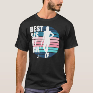 T-shirt Best Sis By Par Golf Anniversaire Golf Soeur Femme