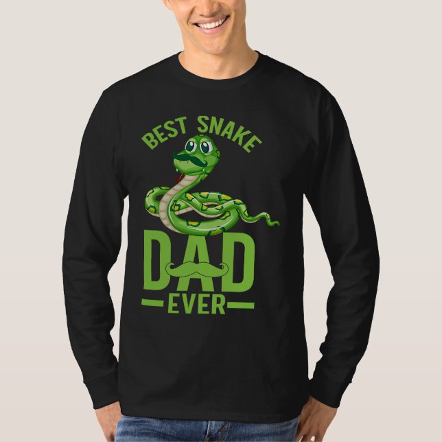 T-shirt Best Snake Dad Ever Snake Owner Snake  Snakes (Devant)