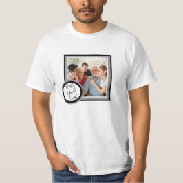 T-shirt Best Uncle Ever Black Custom Photo Gift Shirt