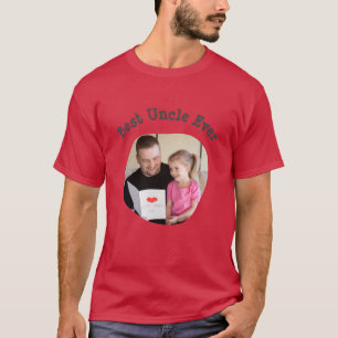 T-shirt Best Uncle Ever téléchargez votre photo de famille
