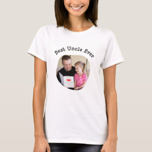T-shirt Best Uncle Ever téléchargez votre photo de famille