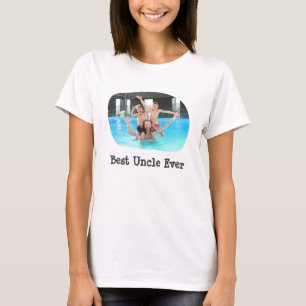 T-shirt Best Uncle Ever téléchargez votre photo horizontal