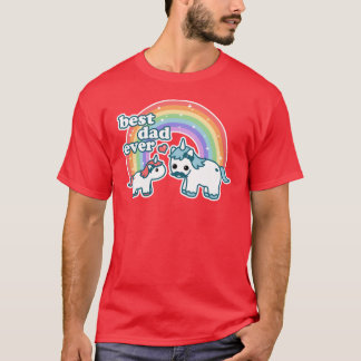 T-shirt Best Unicorn Dad family