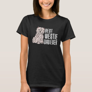 T-shirt Best West Highland White Terrier Papa Jamais
