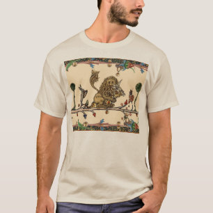 T-shirt BESTIAIRE MÉDIÉVAL FAIRE MUSIQUE Lion violoniste,