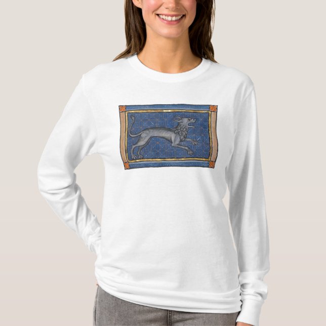 T-shirt Bestiaire médiéval Hyena c. 1270 (Devant)