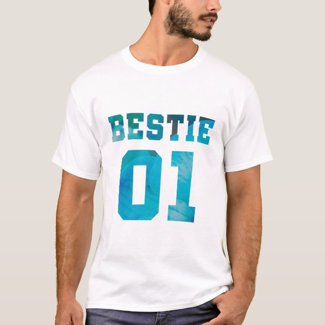 T-shirt Bestie à fleurs 01 (Devant)