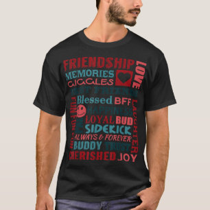 T-shirt Bestie Friendship Collage Best Friends BFF Cadeau