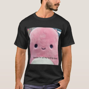 T-shirt BESTIE JE SUIS À MON STICKER LIMIT .png
