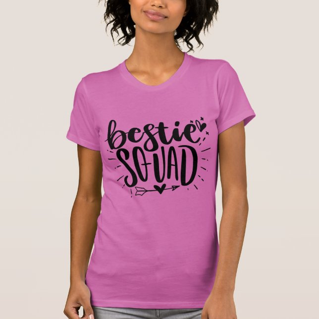 T-shirt Bestie Squad BFF meilleure amitié Letting (Devant)