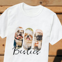 Besties Animal simple moderne Jouer Trois photos