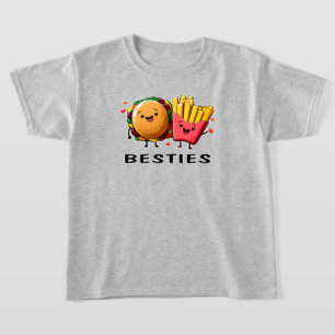 T-shirt Besties Cheeseburger Et Fries Best Friends