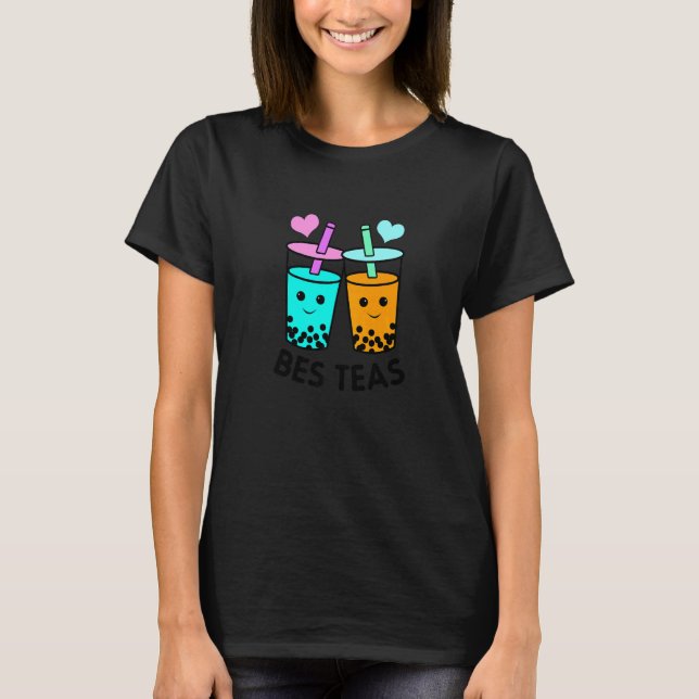 T-shirt Besties Graphic Tea  Tea Drinker Tea Brewing Cup O (Devant)