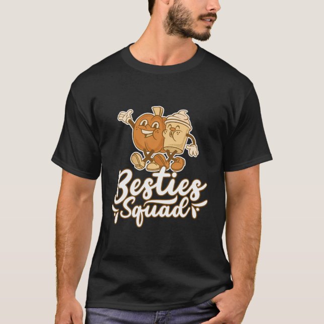 T-shirt Besties Squad Meilleur Ami Bestie Amitié Cute B (Devant)