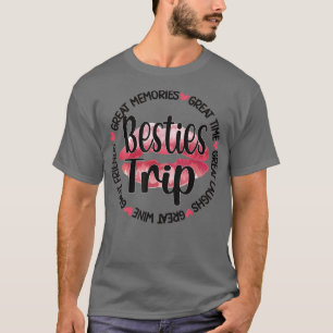 T-shirt Besties Voyage Meilleur Ami Vacances Voyage Filles