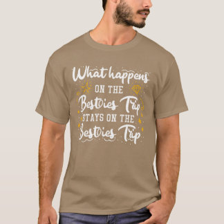 T-shirt Bestiesrip Vacances avec les amis Spring Break fri