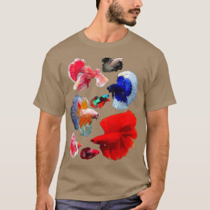 T-shirt Bêta Fish Color Collage