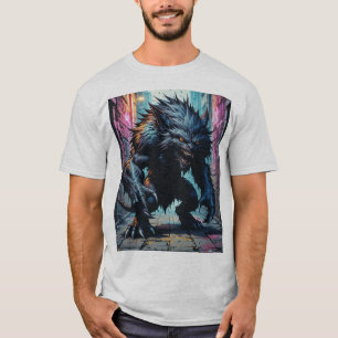 T-shirt Bête des graffitis urbains