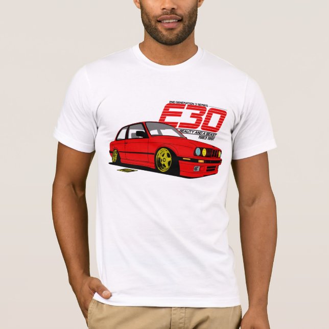 T-shirt Bête E30 et beauté (Devant)