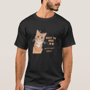 T-shirt Bête la Mode Sur Chat Tendance Amoureux des Animau