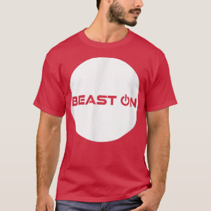 T-shirt Bête Sur Le Design Cercle Motif Gym Motivation Fit